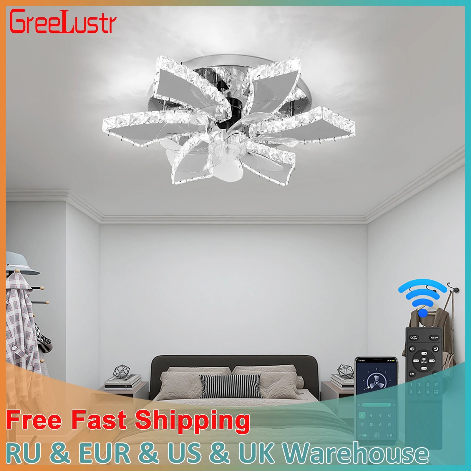 Crystal  / Remote Control Chandelier