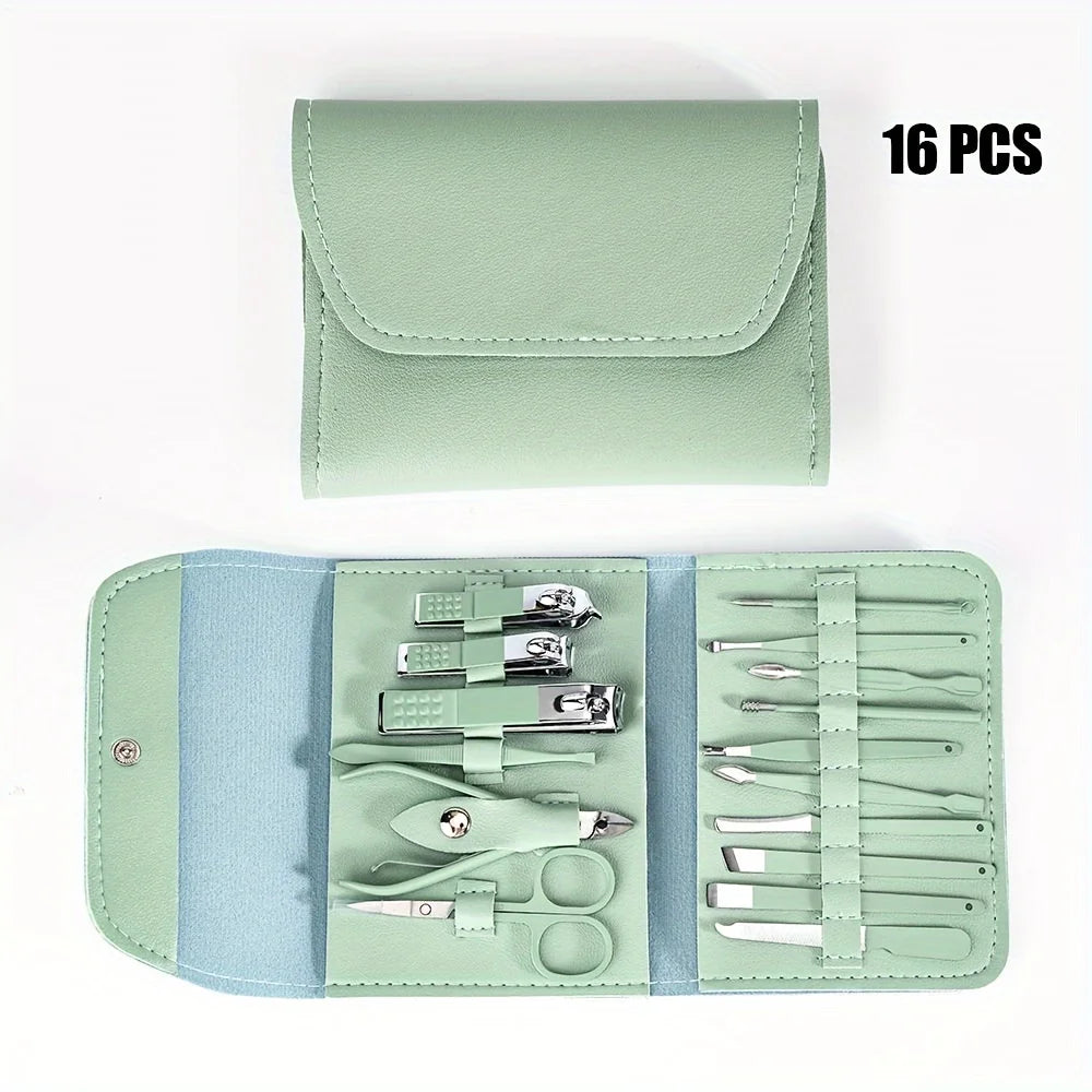 16pcs Professional Nail Cuticle Set