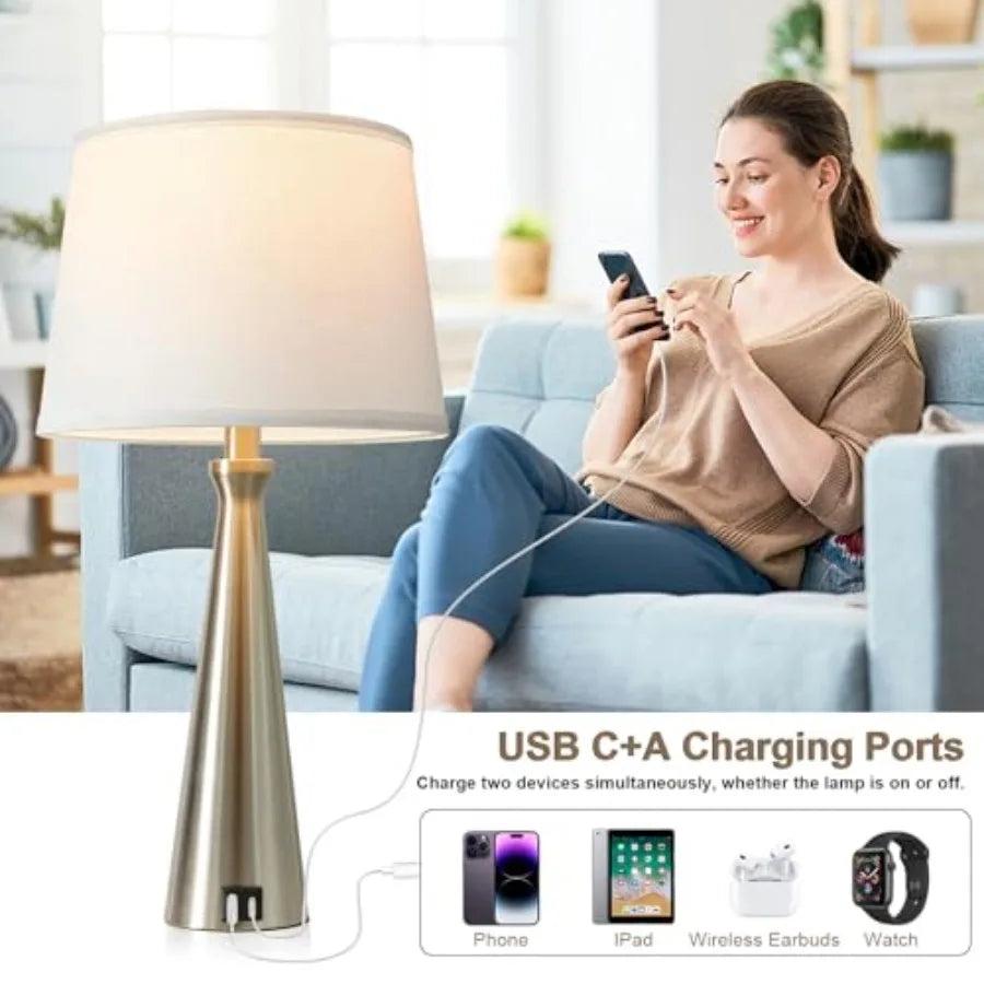 (2) Touch Bedside Lamps