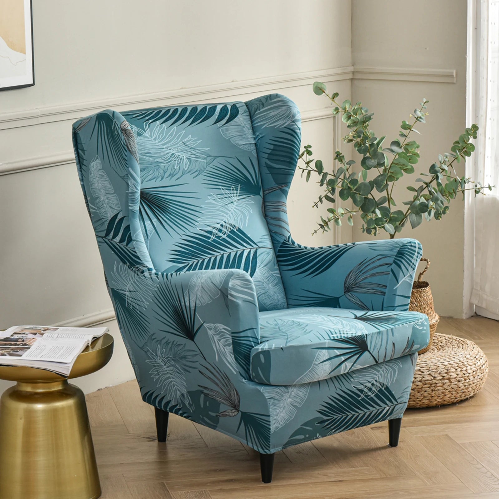 Chair Cover Wingback Stretch Spandex Armchair