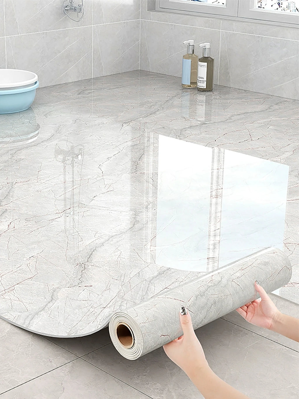 Imitation Marble Self-Adhesive Wallpaper