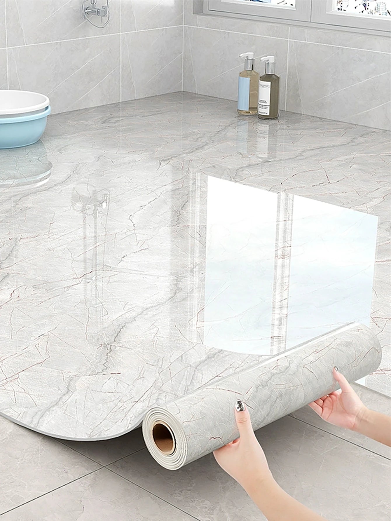 Imitation Marble Self-Adhesive Wallpaper