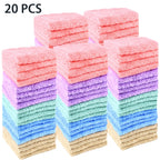 20pcs Solid Color Washcloths