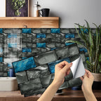 Vintage Faux Wall Tile Self-Adhesive Decal