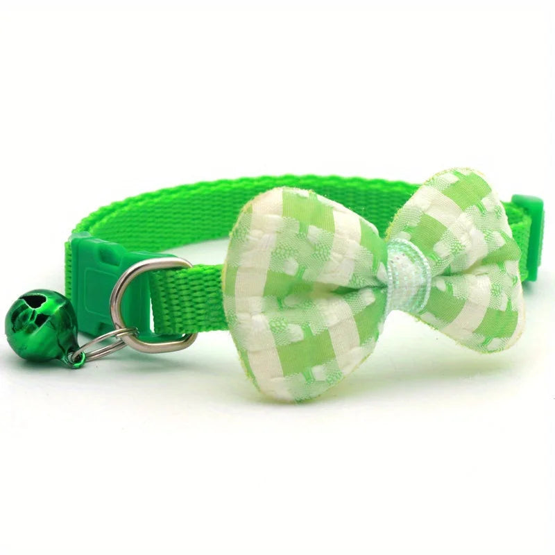 Adjustable Plaid Collar Tie Knot