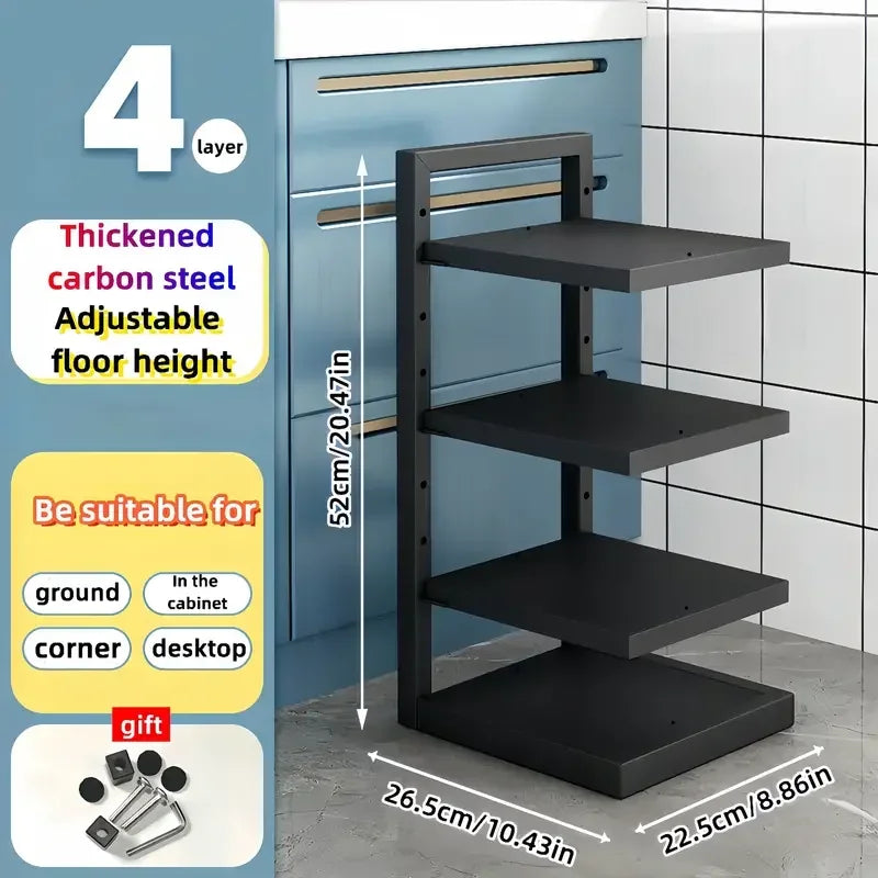 Pot Rack Storage Organizer