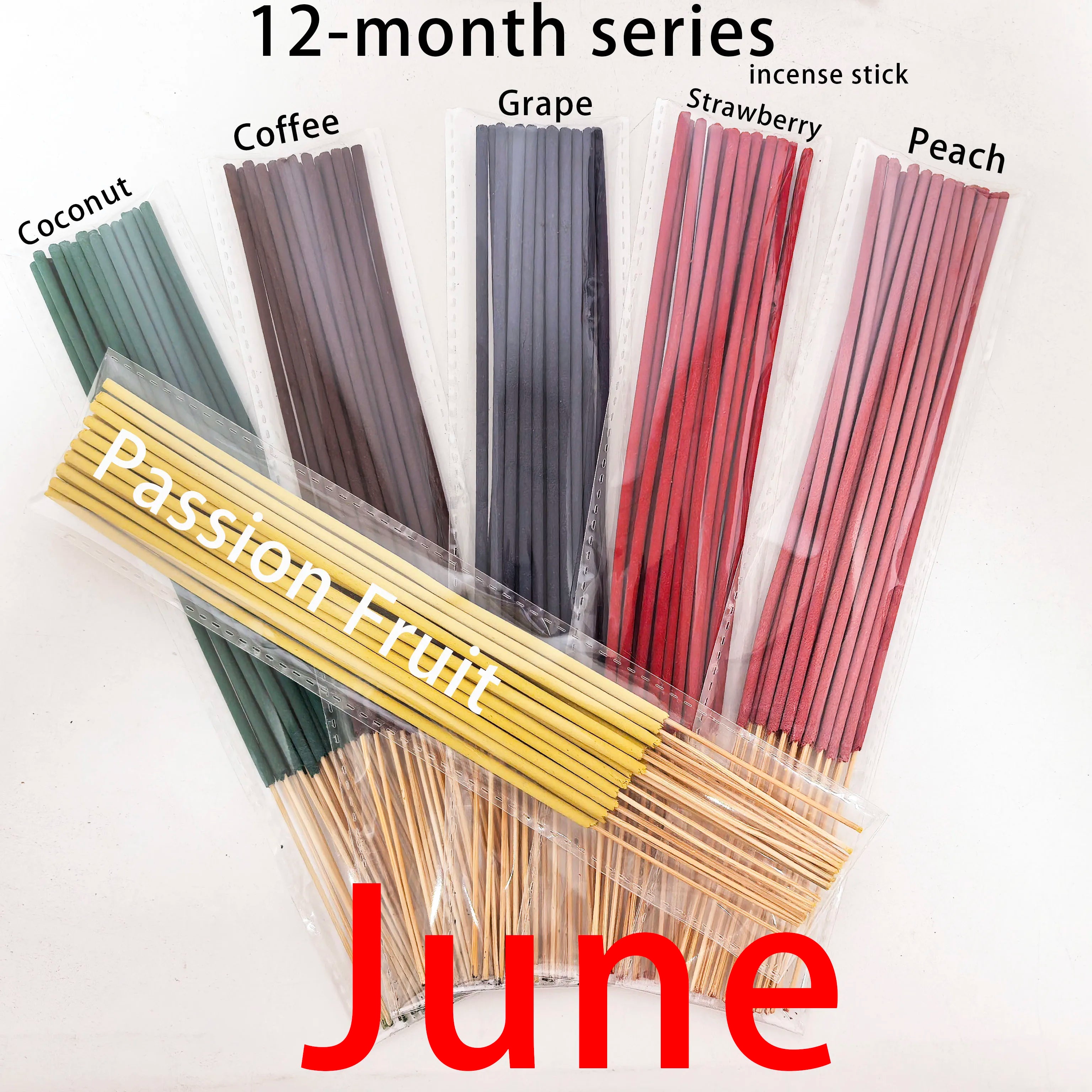 6 Sets, 126 High-Quality Incense Sticks