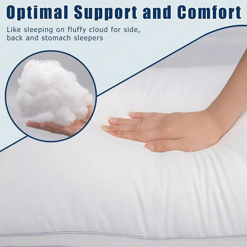 2PC Bed Pillows / Soft Down Alternative