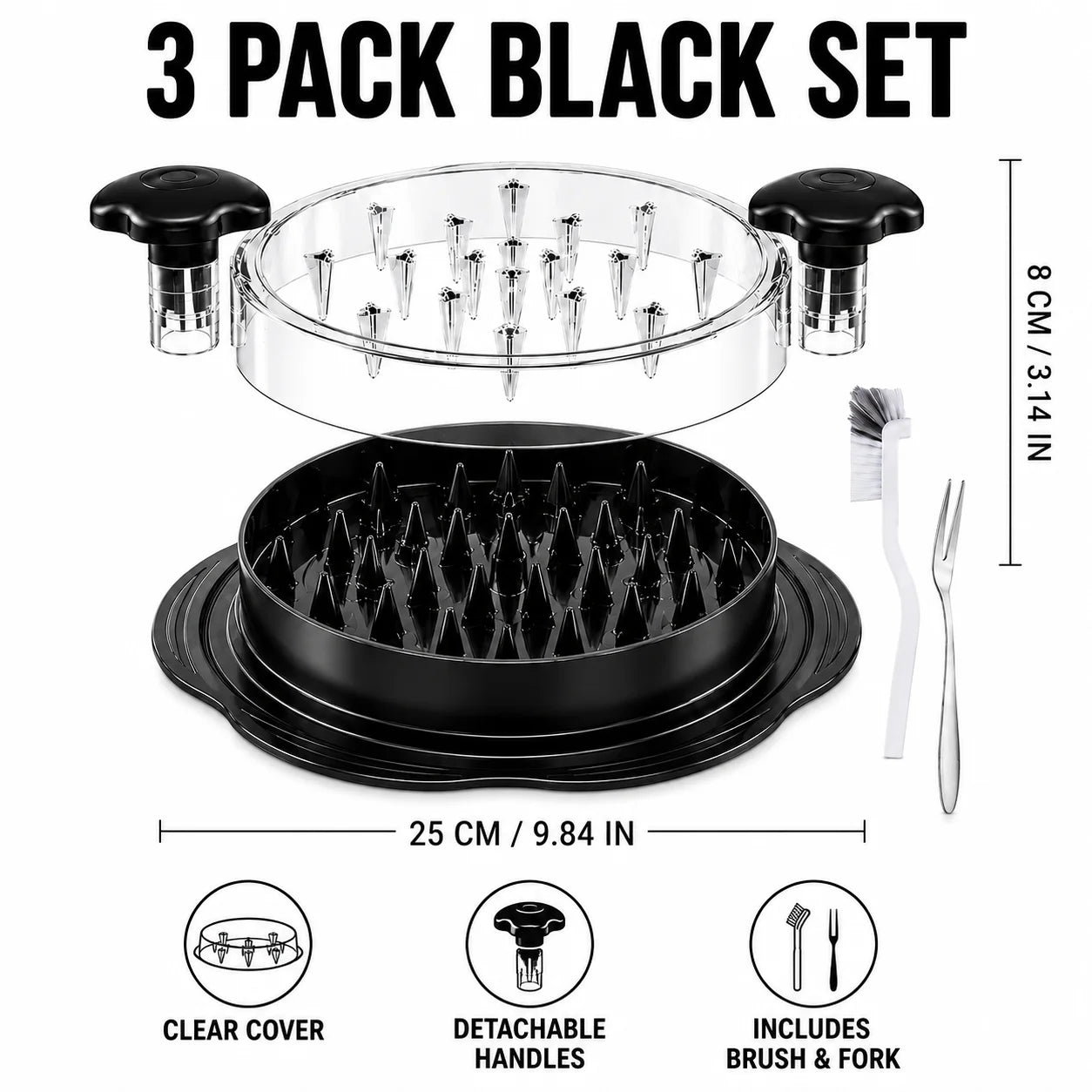 3 Pack Upgraded Shredder