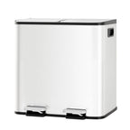 Dual Compartment Kitchen Trash Can, 30L (2 x 15L)