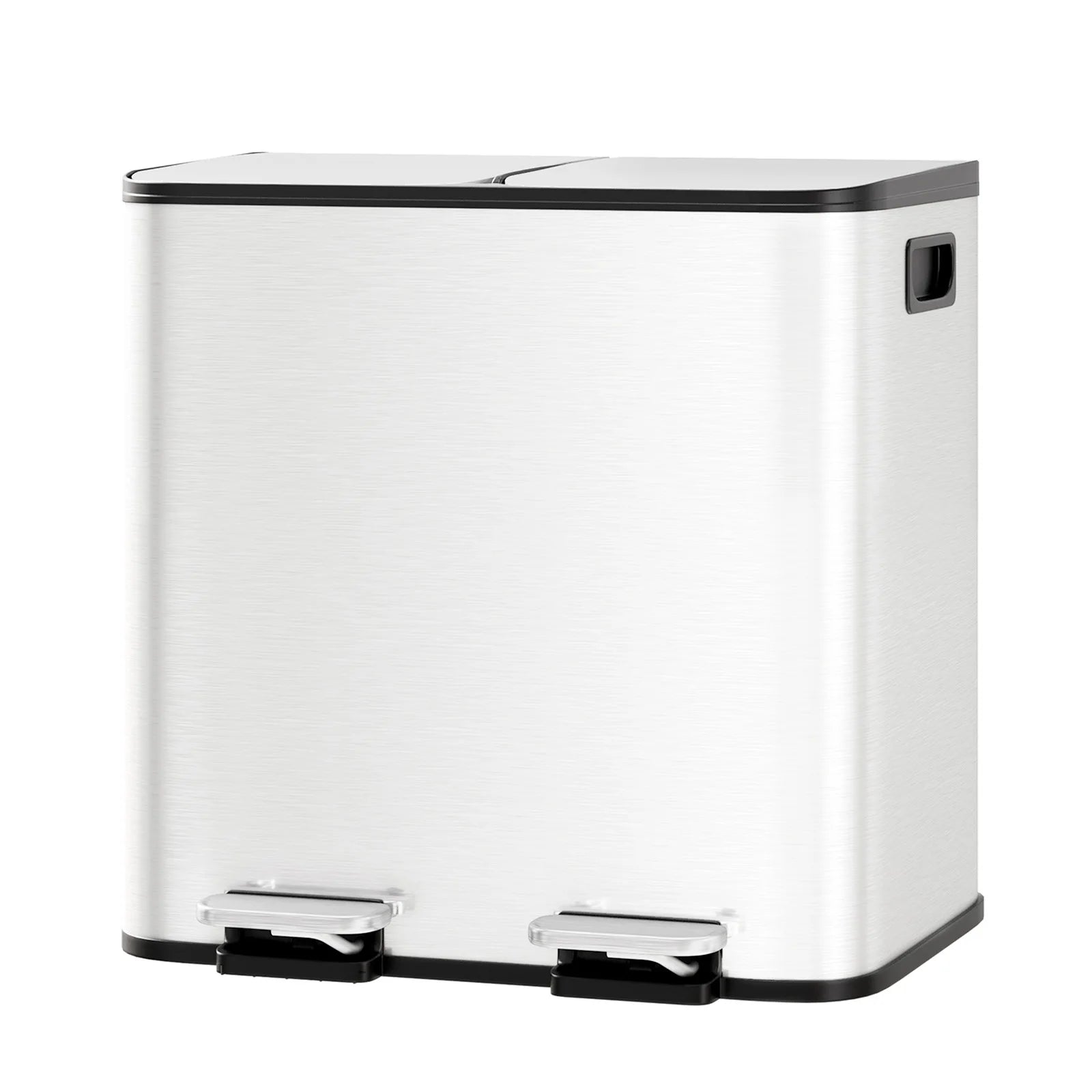 Dual Compartment Kitchen Trash Can, 30L (2 x 15L)