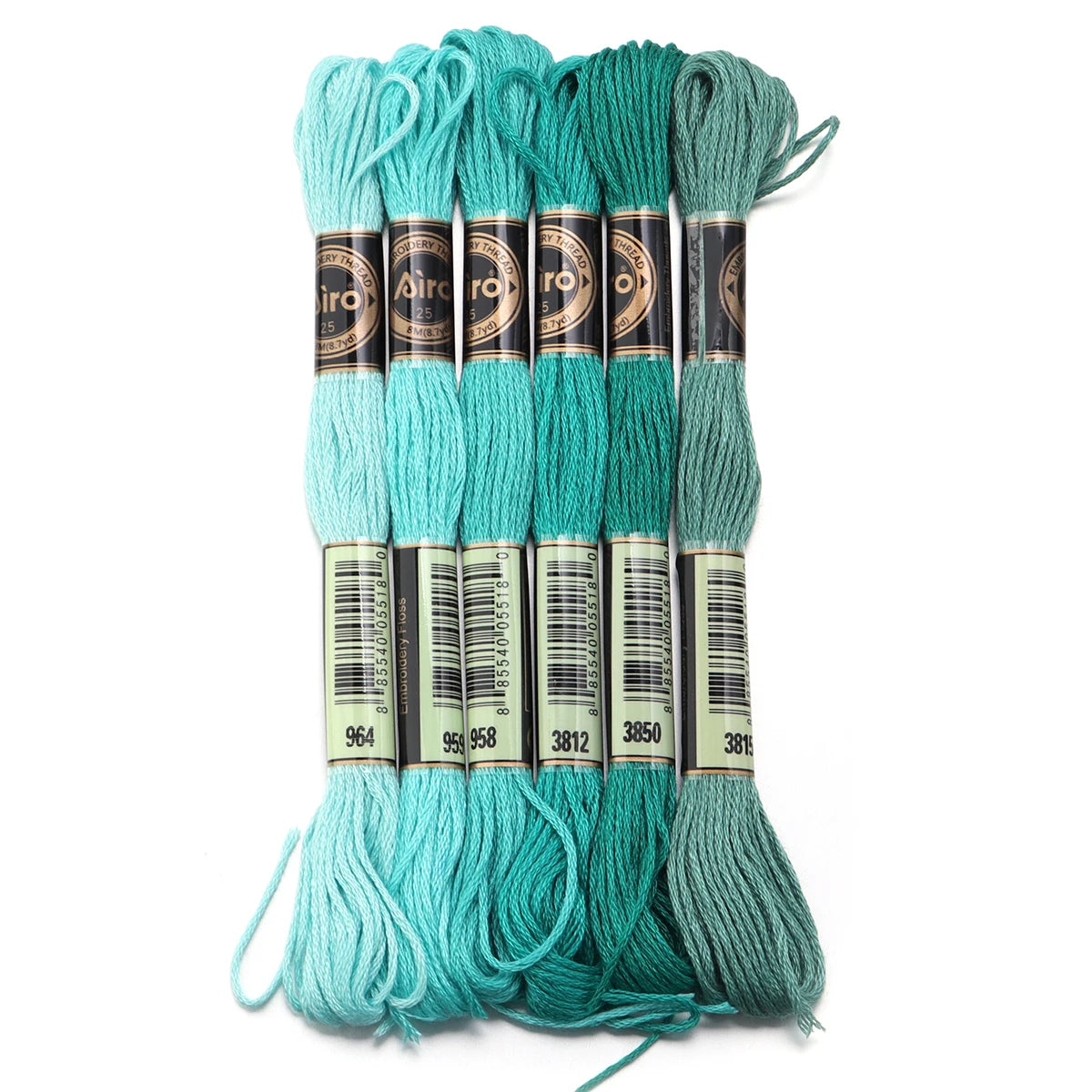 6pcs/lot Colorful Polyester Embroidery Thread