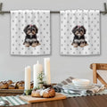 2-Pack Spotted Yorkshire Terrier Towels