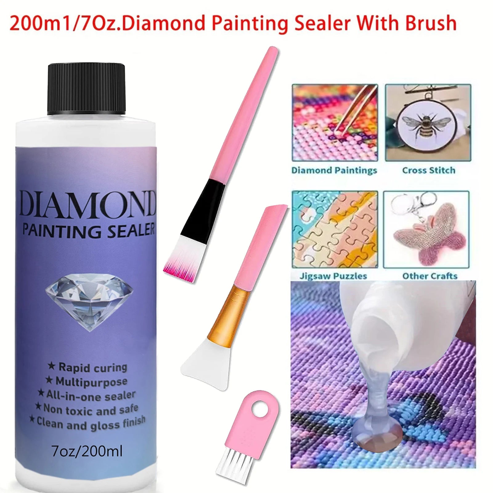 60ML/120ML/200ML Diamond Painting Sealer