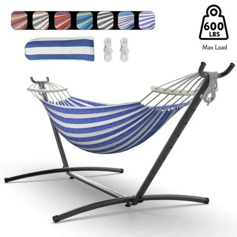 Hammock with Adjustable Stand, 600lb Capacity