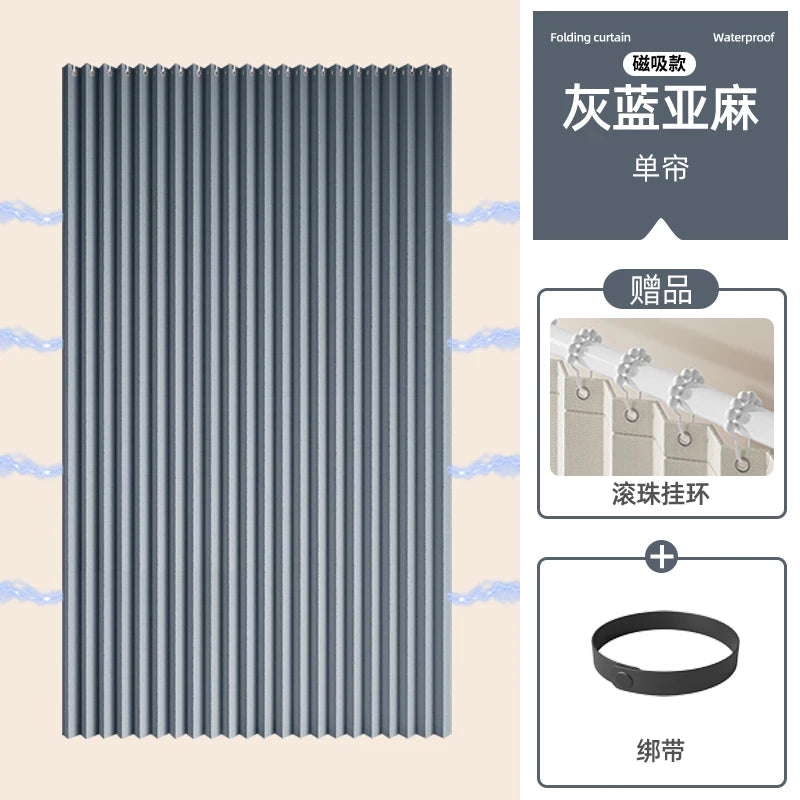 Foldable Shower Curtain/ Accordion Design