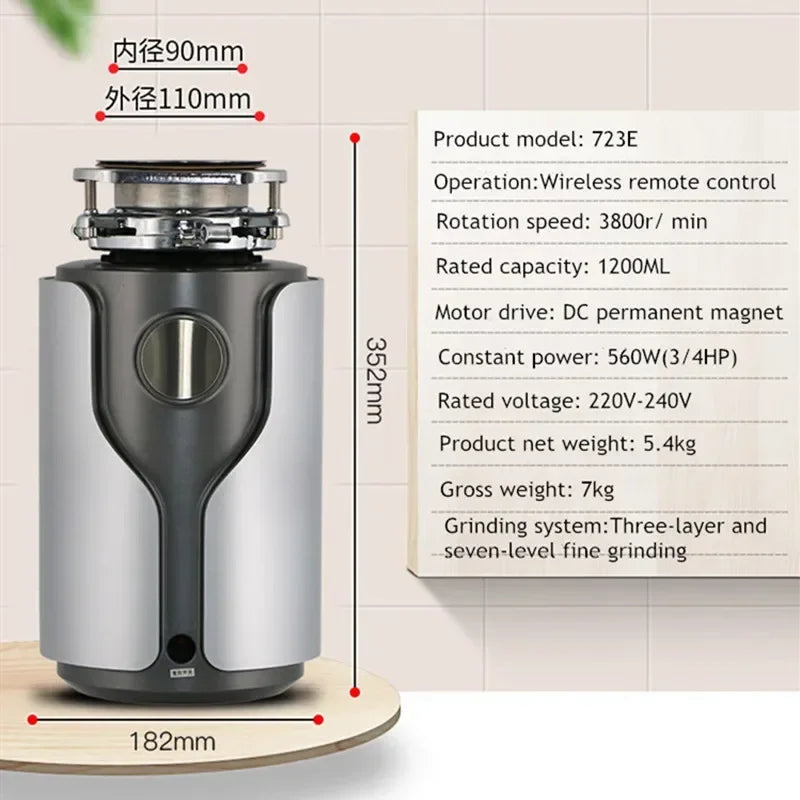 Super Quiet Sink Garbage Disposal