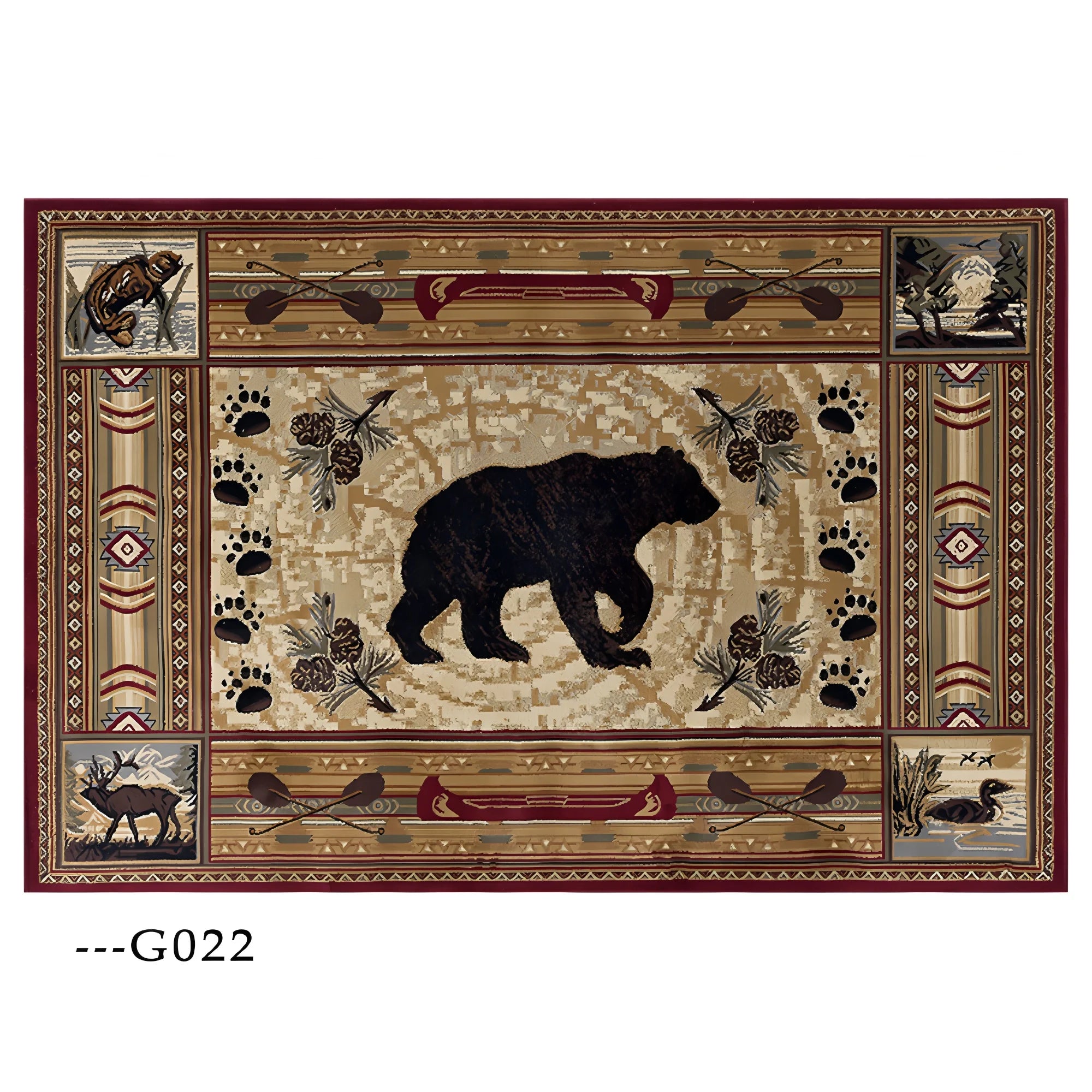 Bear,  Moose,  Deer Carpet