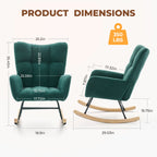 Teddy Upholstered Saucer Rocking Chair