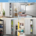 6 Metal Employee Storage Cabinets