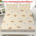 Cartoon Capybara Print Fitted Sheet
