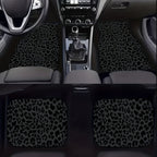 Leopard Print Car Floor Mats Set
