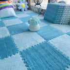 30*30CM Soft Plush Children Rug, Interlocking