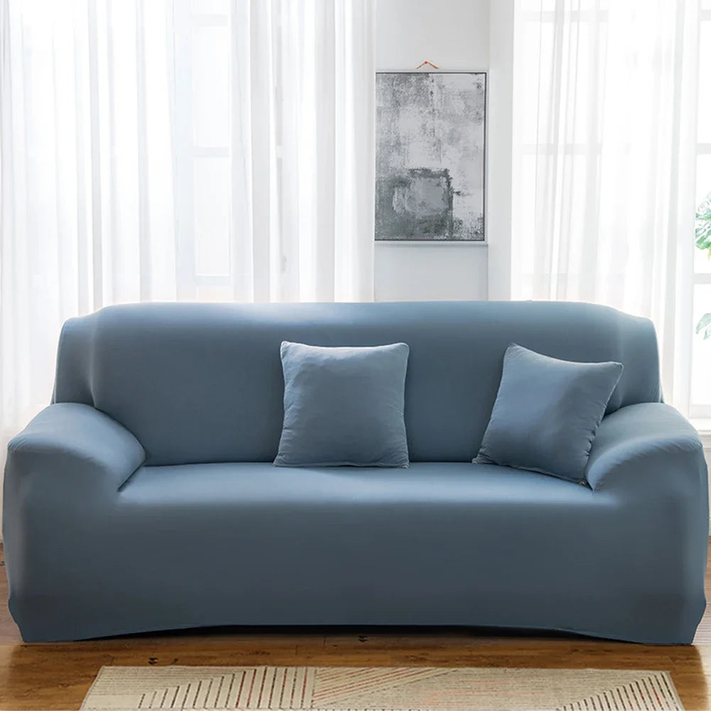 Solid Color Sofa Covers, Elastic