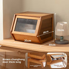 Bucket cabinet, storage can be stacked