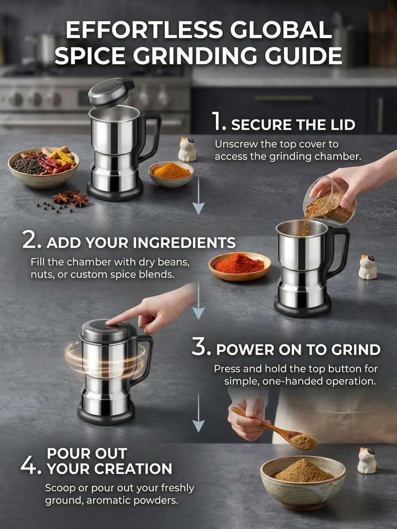 Multi-functional Electric Grinder