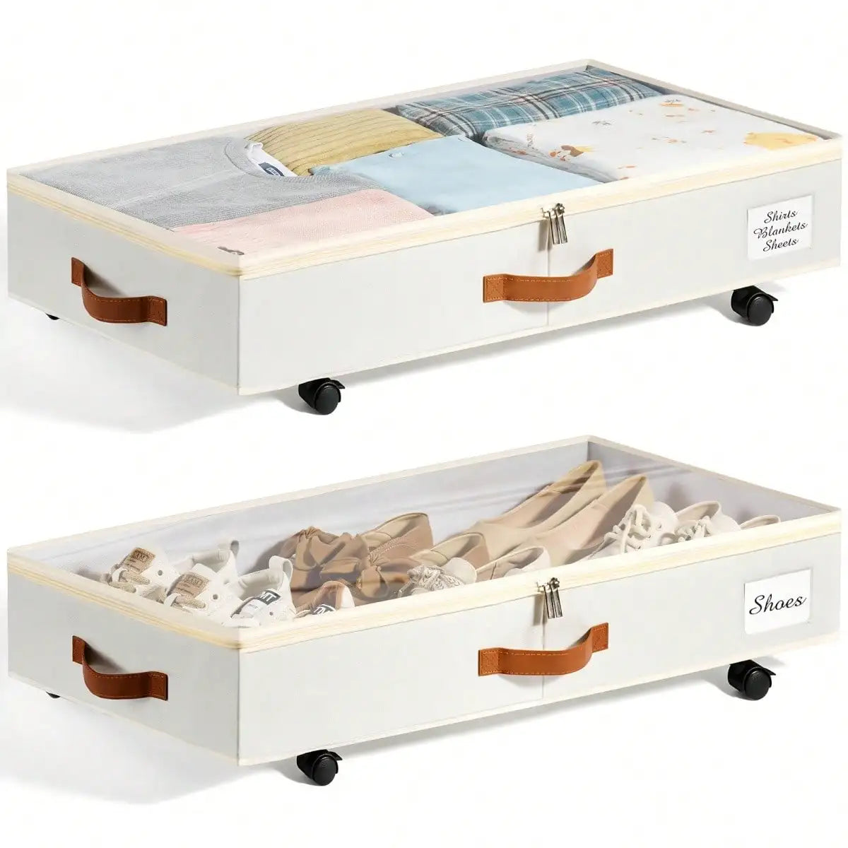 6.7" High Rolling Under Bed Storage Organizer