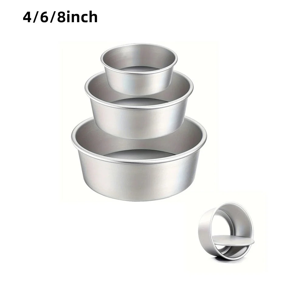 1/3pcs Round Aluminum Cake Pan