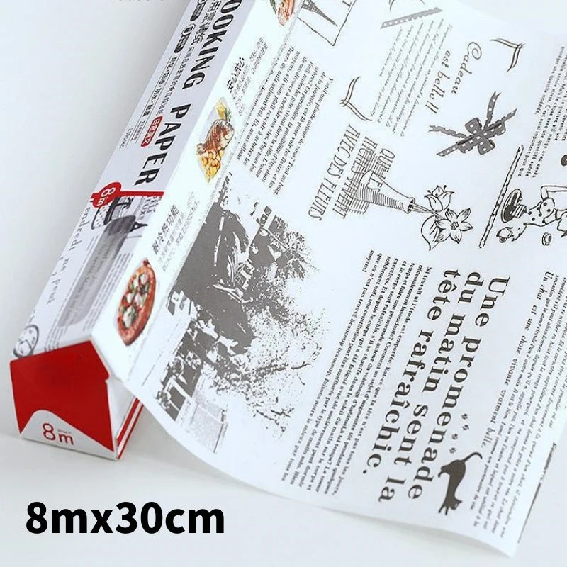5/8/10/20m Parchment Paper Baking Sheets, Non-Stick