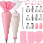 Silicone Piping Bags and Tips Set