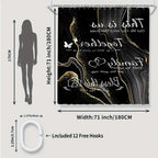 Four-piece Shower Curtain Set