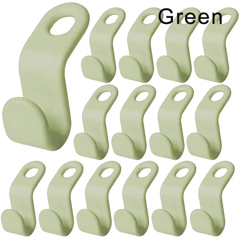 10/5Pcs Clothes Hanger Hooks Space Saving Organizer