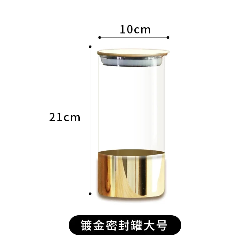 Golden Glass Sealed Storage