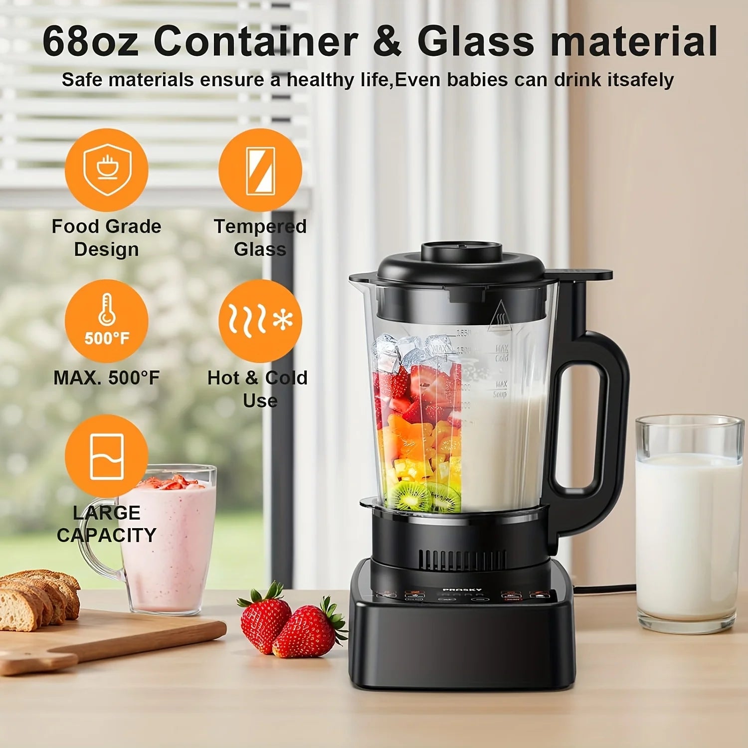 2400W Heating Blender, To-Go Cup