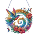 Flat Hummingbird Hanging Diamond Art Kit