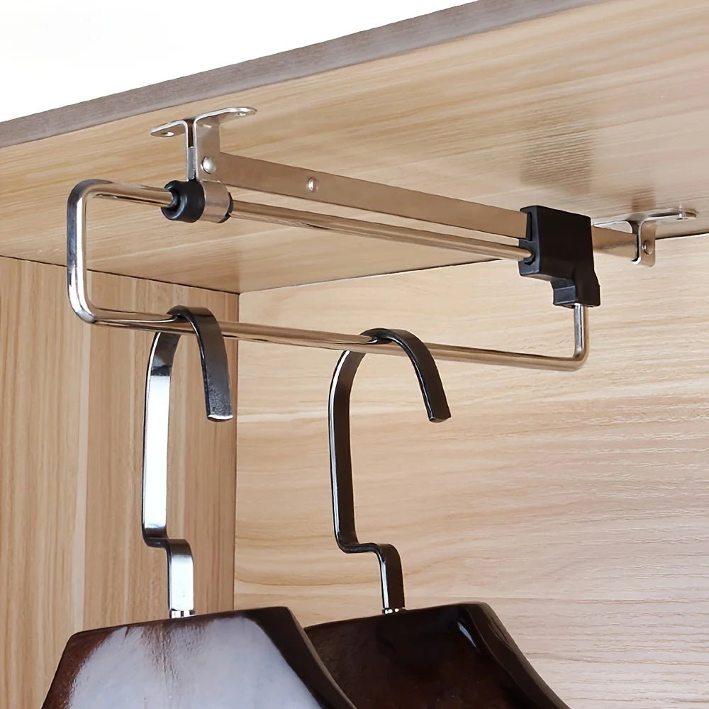 Pull-Out Clothes Storage Rod