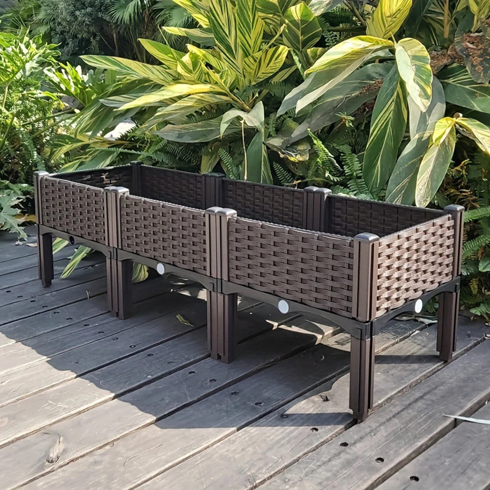 Plastic Raised Garden Bed With  Drainage Holes