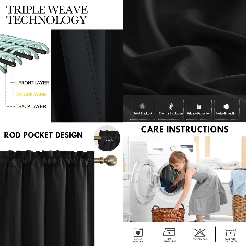 2 Blackout Curtains