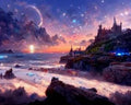 Diamond Painting Mountain Landscape Fantasy