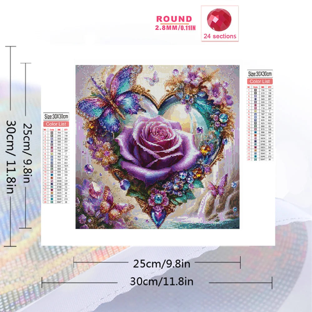 Diamond Painting Rose Flower
