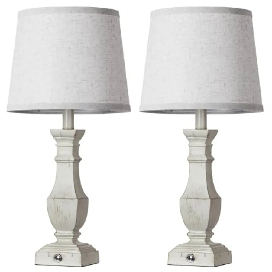 Dimmable( 2) Farmhouse Table Lamps