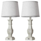 Dimmable( 2) Farmhouse Table Lamps