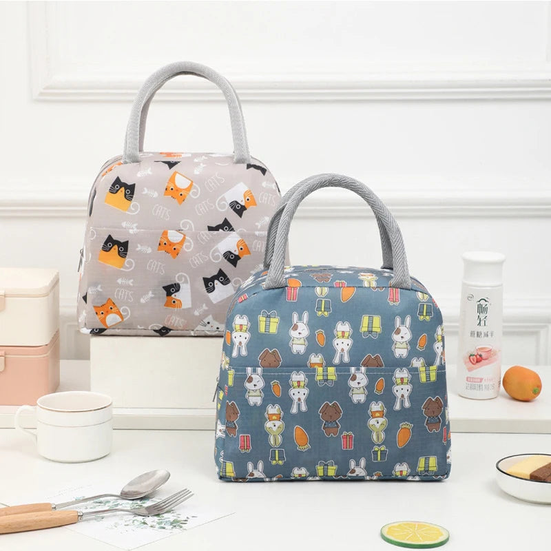 2PCS  Portable lunch bag