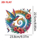 Flat Hummingbird Hanging Diamond Art Kit