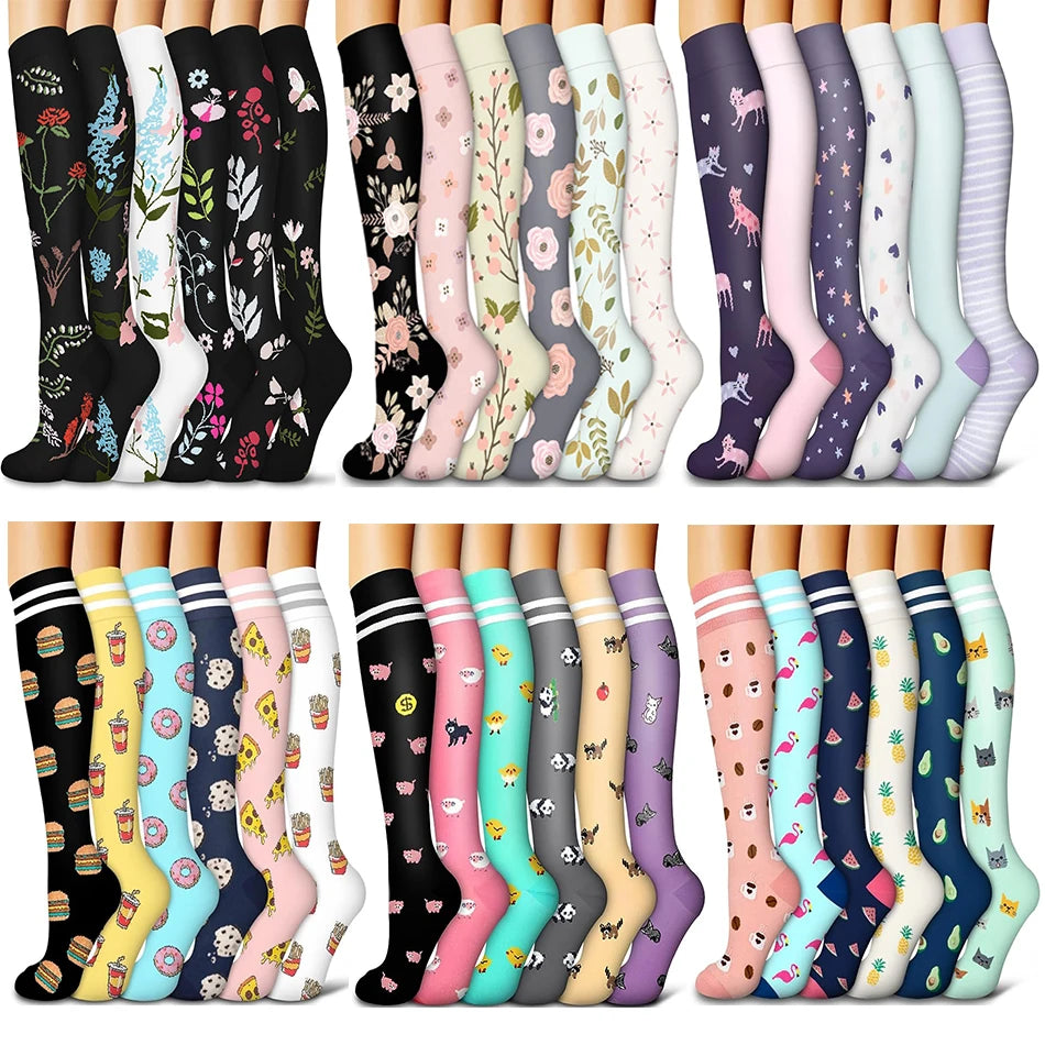 6 pairs of Compression Socks