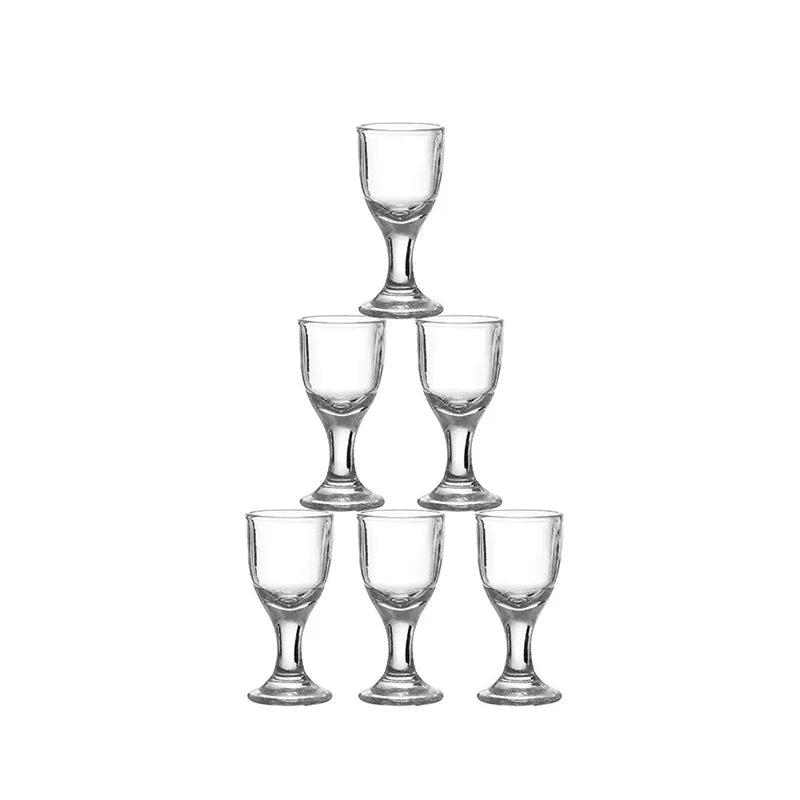 6/12pcs  Small Goblet Glass